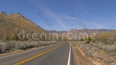 加州红杉沙漠的风景路线